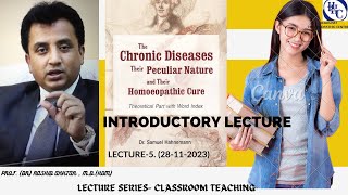 Introductory Class of quotTheory of Chronic Diseases quot Lecture 5 [upl. by Hurst]