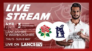 🔴 LIVE STREAM Lancashire vs Warwickshire  LV County Championship  Day 2 [upl. by Ardine]