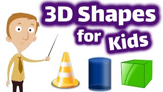 3D Shapes for Kids  Homeschool Pop [upl. by Amlas433]