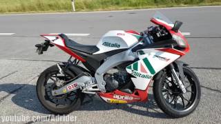 Aprilia RS4 125  Walkaround Soundcheck 0100TOP Speed [upl. by Ecniuq]