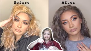 HOW TO GREY HAIR AT HOME  Iman Hassan [upl. by Acemahs163]