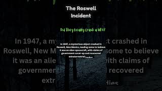 quotRoswell UFO Crash The Shocking Truth Exposedquot conspiracyshorts conspiracytiktok facts [upl. by Llorrad]