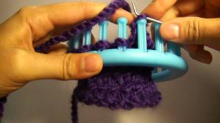 Knitting Loom Strickring  quotAbstrickenquot  flexibler Abschluss auch für Serenity Loom [upl. by Nagirrek]