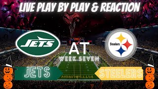 JETS vs STEELERS LIVE PLAY BY PLAY amp REACTION [upl. by Arot]