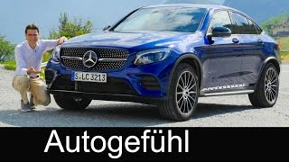 Mercedes GLC Coupé FULL REVIEW test driven allnew neu 250 amp 350e 20162017 [upl. by Anirehtak378]