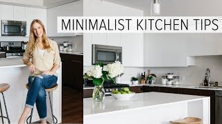 CREATING A MINIMALIST KITCHEN  clean declutter and simplify [upl. by Nedah998]