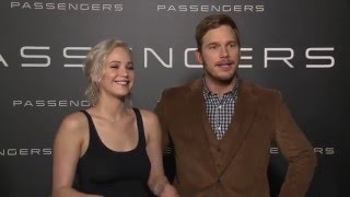 Passengers entrevista con Jennifer Lawrence y Chris Pratt  Fotogramas [upl. by Rellia]