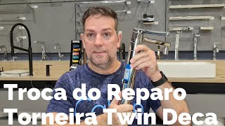 Como Trocar o Reparo Da Torneira Com Filtro Twin Deca 1140C [upl. by Inahet]