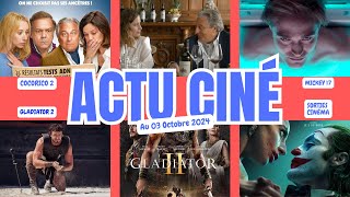 Les Actualités du Cinéma au 03 Octobre 2024 [upl. by Chan]