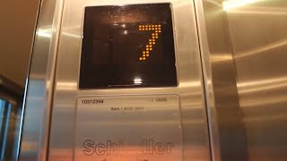 Schindler EuroLift MRL Traction elevator  Quality Hotel Narvik Norway [upl. by Raines]