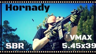 Hornady 545x39 60gr VMAX From A SBR Ballistics Gel Test HD [upl. by Lemire]