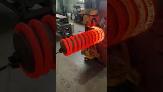 What s super big spring making by coil speed method machine springs method process producer [upl. by Coumas124]