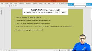 Learn how to configure Manual Link Aggregation on Huawei Switches [upl. by Derreg200]