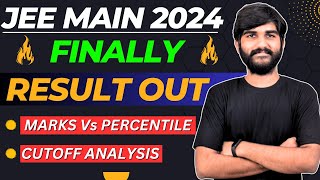 JEE Mains 2024 Result Out✅  JEE Mains Cut off 2024  JEE Mains Result 2024  Marks Vs Percentile [upl. by Hsreh421]