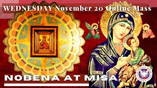 CATHOLIC CHURCH MASS TODAY  November 20 NOVENA MASS TO OUR MOTHER OF PERPETUAL HELP  Miyerkules [upl. by Dambro]