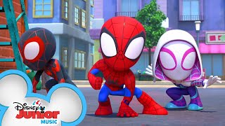 Time to Spidey Save the Day Music Video  Marvels Spidey and His Amazing Friends  disneyjr [upl. by Giana434]