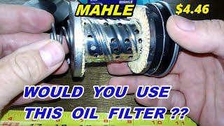 Mahle Oil Filter Cut Open OC707 Oil Filter Review [upl. by Keily]