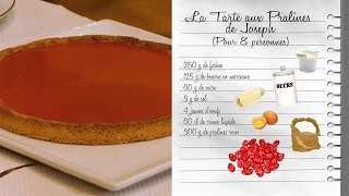 Recette  Tarte aux pralines roses de Joseph  Les Carnets de Julie  Douceurs et sucreries [upl. by Milone189]