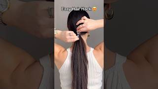 Easy hair hack for medium and long hair 😍✅ hairstyle hairhacks hairtok hair explorepage [upl. by Gilligan]