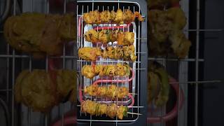 CHICKEN TIKKA ON BARBEQUE MACHINE 🍗🍗 barbequechicken chickentikka tikkarecipe foryouviralvideo [upl. by Eislehc]