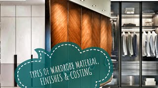 wardrobe finishesamptheir costing inhindilaminate vs veneer vs pu vs acrylic vs lacqer glass wardrobe [upl. by Anilah698]