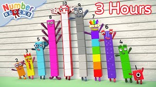 🌿Spring Fun Sums🌼🌈 3 hours of Numberblocks full episodes  Maths for Kids  Learn to Count [upl. by Idolem]