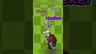 PVZ Fusion  Noob vs Pro vs Hacker  Digger Zombie pvz memes shorts [upl. by Allare725]