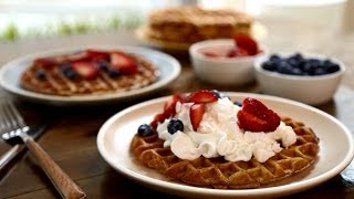 How to Make Cinnamon Belgian Waffles  Brunch Recipes  Allrecipescom [upl. by Ymeon]