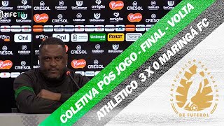 Coletiva pós jogo Jorge Castilho e Ronald  Athletico 3 x 0 Maringá FC  Final Paranaense 2024 [upl. by Woolcott]