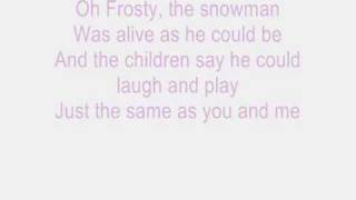 Nat King Cole  Frosty The Snowman Lyrics [upl. by Tanberg717]