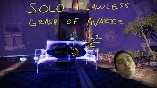 Easy and Simple Solo Flawless Grasp of Avarice Hunter Season of the Wish  Destiny 2 [upl. by Themis]