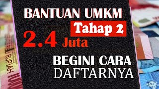 CARA DAFTAR BANTUAN UMKMBANPRES 2020  24 JUTA [upl. by Arimat]