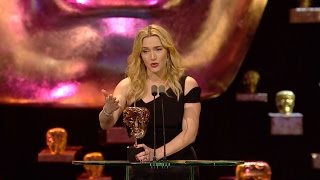 Kate Winslet wins Best Supporting Actress award  The British Academy Film Awards 2016  BBC One [upl. by Bork]