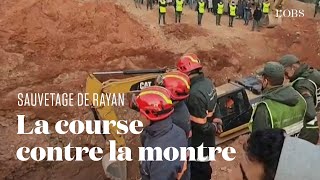 Les images de lopération au Maroc pour sauver le petit Rayan tombé dans un puits [upl. by Aohk]