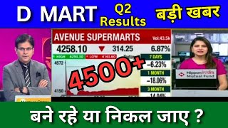 D Mart Share news Today D Mart Q2 Results D Mart share Target analysis buy or sell [upl. by Milde]