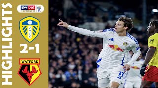 Leeds v Watford 21  Match Highlights  EFL Championship 202425 [upl. by Vachell]