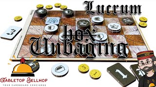 Lucrum Unboxing Lucrum is a two player abstract strategy game where you compete to claim the throne [upl. by Assila]