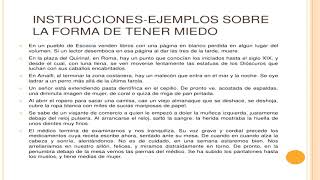 Instruccionesejemplos sobre la forma de tener miedo Julio Cortázar [upl. by Ahsahs392]