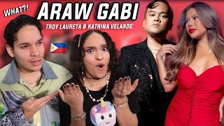 REMARKABLE VOCALS Waleska amp Efra react to Araw Gabi”  Troy Laureta x Katrina Velarde [upl. by Etnom]