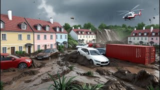 2 Minutes ago Chaos in Austria Flash flood swept away bridges and houses in Tyrol Austria [upl. by Hcirdeirf]