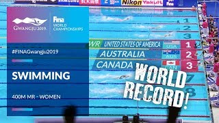 Swimming Women  4x100m MR  Top Moments  FINA World Championships 2019  Gwangju [upl. by Aislehc514]