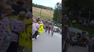 The moment Ciccone secured the Polka Dot Jersey 😍 Tourdefrance tdf2023 shorts [upl. by Ennayr]