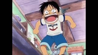 One Piece  Luffy Eats The GumGum fruit English Dub [upl. by Noorah]