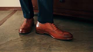 Beckett Simonon  Yates Oxford Brogues in Tan BeckettSimonon [upl. by Gunas]