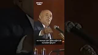 Süleyman Demirel ANAPın getirdiği fonları eleştiriyor 1987 liderlerinsesi shorts [upl. by Pirbhai]