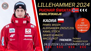 SKI JUMPING 2024 LILLEHAMMER HS 140 QUALIFICATION [upl. by Adnovaj]