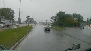 Localised flooding in Steinbach Mb [upl. by Tuttle385]