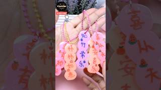 😍💜💗DIY wording keychain with shrink paper shorts diykeychains [upl. by Towney]