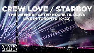 The Weeknd  Crew Love  Starboy Live in Toronto 0922  After Hours til Dawn Tour 4K [upl. by Teodorico]