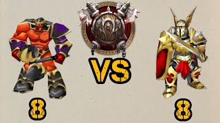 8 Draenor grunts vs 8 Captain  WarCraft III Retro Battles [upl. by Attenna763]